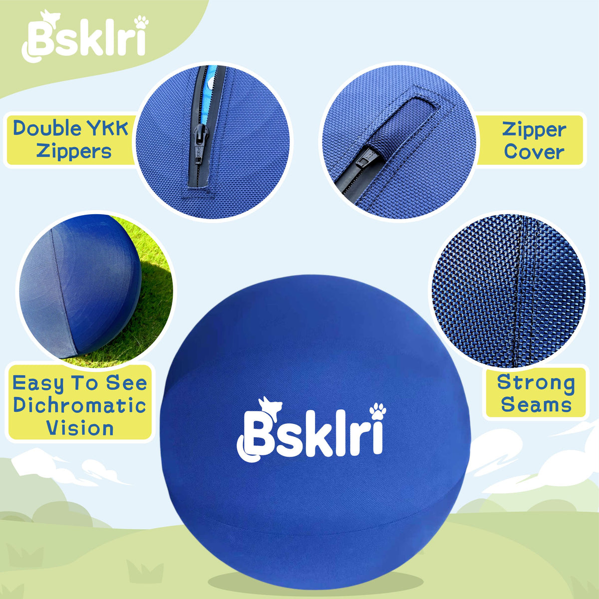 Two-layer construction of Bsklri dog herding ball